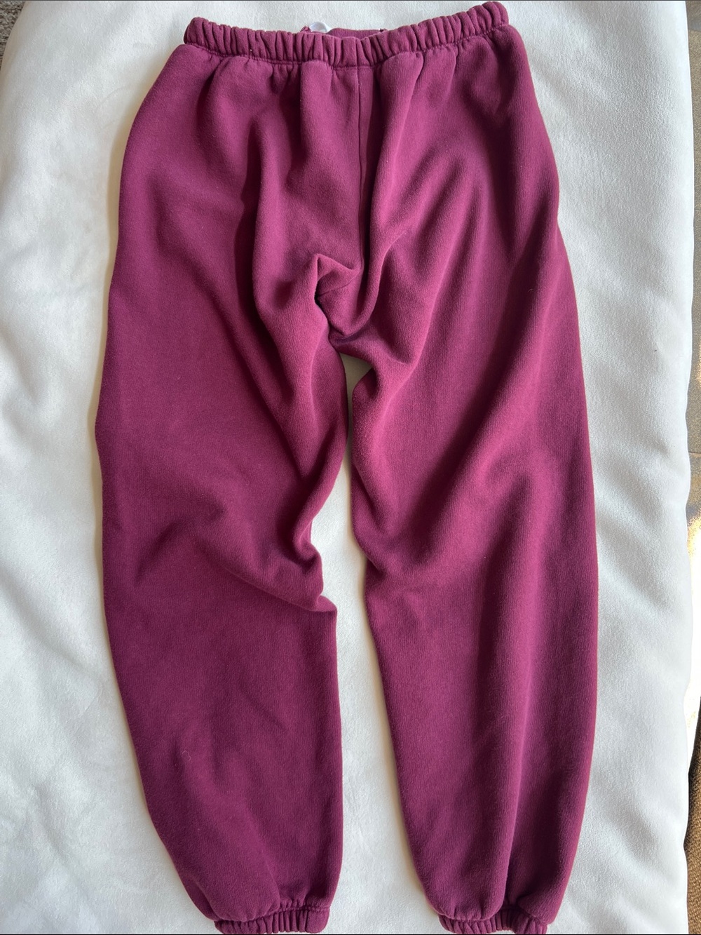 PINK Victoria's Secret Maroon Jogger Sweatpants with White Logo XS - Picture 5 of 5